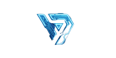 Neon-blaues Provider-Logo f&uuml;r Live Casino Technologie bei Roby Casino