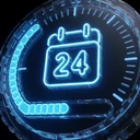W&ouml;chentlicher Jackpot-Meter als blaues Neon-Hologramm im Roby Casino