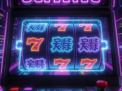 Cyberpunk Video-Slot mit blauem Neon-Gl&uuml;hen und holografischen Walzen im Roby Casino