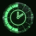 T&auml;glicher Jackpot-Meter als gr&uuml;nes Neon-Hologramm im Roby Casino